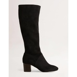 Boden Round Toe Stretch Boots - Black