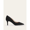 Boden Classic Suede Heels - Black