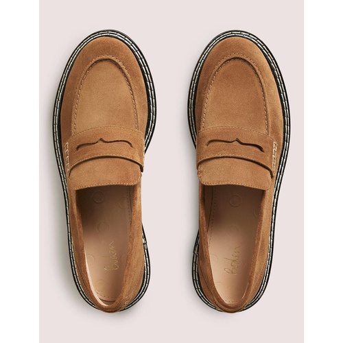 보덴 Boden Chunky Loafers - Golden Brown