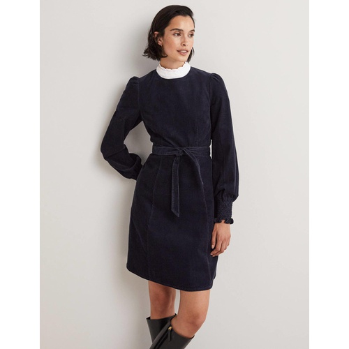 보덴 Boden Smocked Cuff Corduroy Dress - Navy