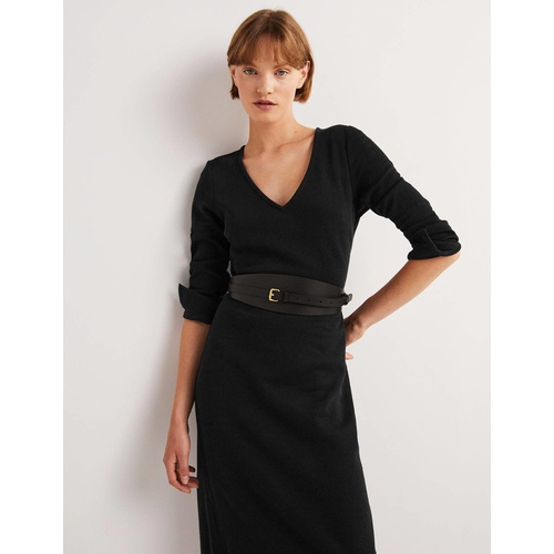 보덴 Boden Column Jersey Midi Dress - Black