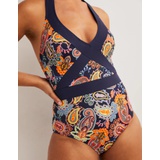 Boden Kefalonia Swimsuit - French Navy, Paisley Charm