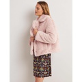 Boden Fur Jacket - Pale Pink