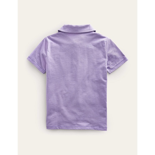 보덴 Boden Slub Jersey Polo Shirt - Misty Lavender