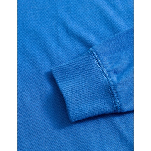 보덴 Boden Sporty Long-sleeved T-shirt - Cabana Blue/Ivory