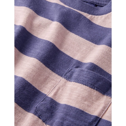 보덴 Boden Long-sleeved Washed T-shirt - Pink/Blue