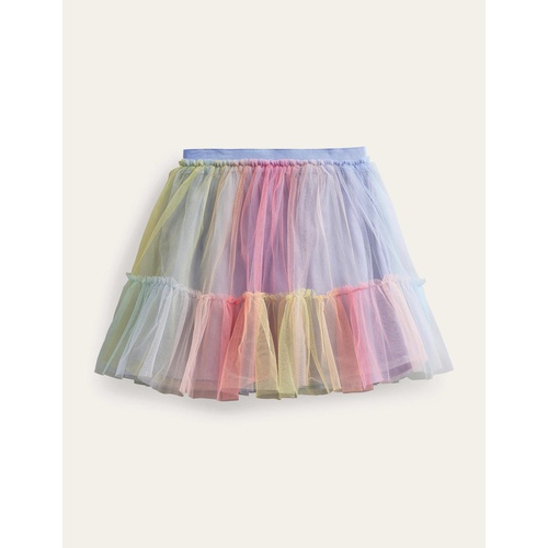 보덴 Boden Printed Tiered Tulle Skirt - Ombre