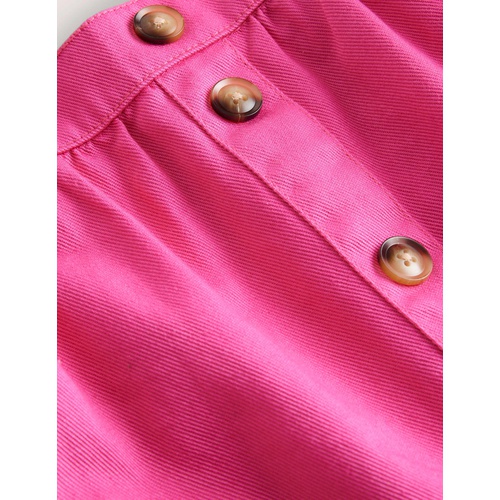 보덴 Boden Denim Button Through Skirt - Tickled Pink