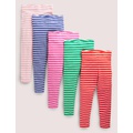 Boden 5-Pack Multi-Colored Stripe Leggings - Multi Stripe