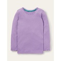 Boden Supersoft Pointelle T-shirt - Aster Purple