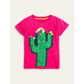 Boden Flutter T-Shirt - Tutti Fruity Pink Cactus