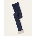 Boden Ribbed Footless Tights - Navy Blue