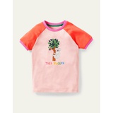 Boden Printed Graphic Raglan T-shirt - Boto Pink Koala