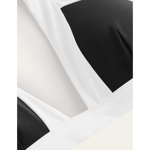 보덴 Boden Ithaca Halter Bikini Top - Black Colourblock