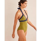 Boden Ithaca Halter Swimsuit - River Reed Colourblock