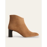 Boden Suede Ankle Boots - Golden Brown