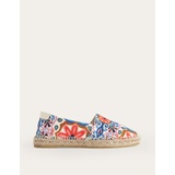 Boden Classic Flat Espadrilles - Ivory, Tapestry