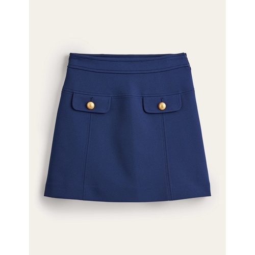 보덴 Boden Tailored A-line Mini Skirt - Navy