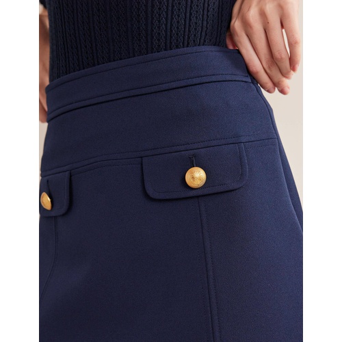 보덴 Boden Tailored A-line Mini Skirt - Navy