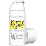Body Merry Retinol Cream & Moisturizer for Face, Body & Eyes w Hyaluronic Acid for Anti Aging, Wrinkles & Acne; Use Day or Night! 3.4 oz