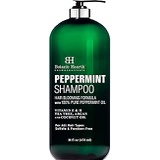 BOTANIC HEARTH Peppermint Oil Shampoo - Hair Blooming Formula with Keratin for Thinning Hair - Fights Hair Loss, Promotes Hair Growth - Sulfate Free for Men and Women - 16 fl oz