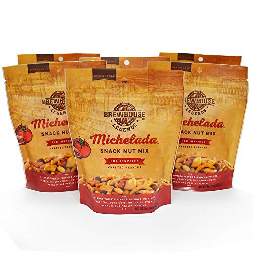  Brewhouse Legends Michelada Snack Nut Mix, 5 Ounces, Pack of 6