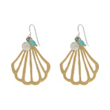 Brighton Calypso Shell French Wire Drop Earrings