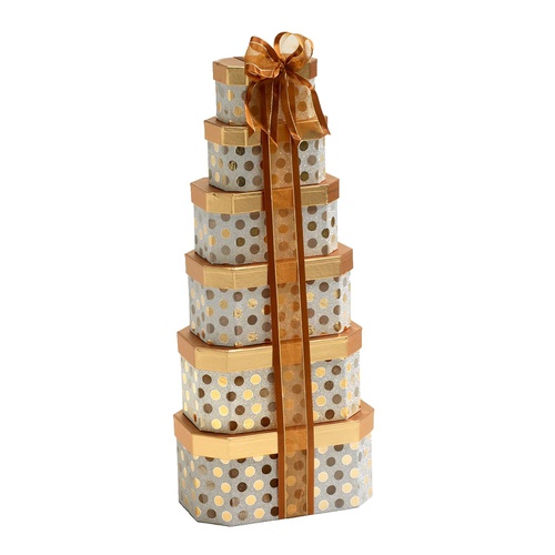  Broadway Basketeers Towering Heights Assorted Chocolate, Cookies and Sweets Gift Tower