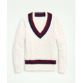 Big & Tall Supima Cotton Cable Tennis Sweater