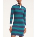 Cotton Pique Rugby Stripe Dress