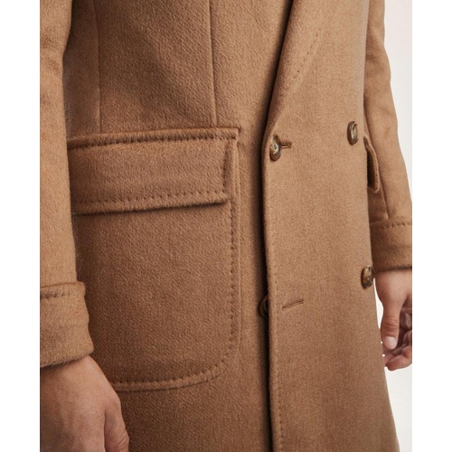 브룩스브라더스 Camel Hair Peak Lapel Coat