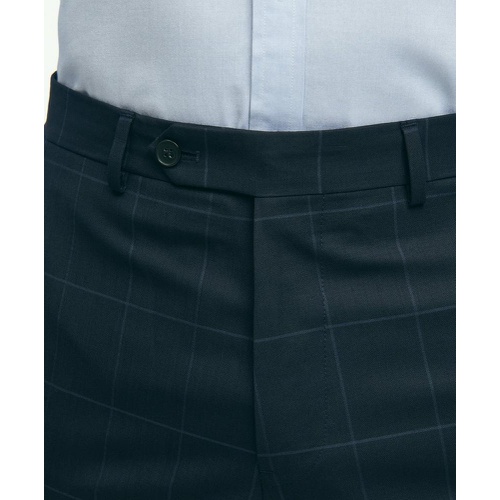 브룩스브라더스 Brooks Brothers Explorer Collection Regent Fit Merino Wool Windowpane Suit Pants