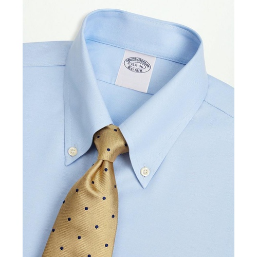 브룩스브라더스 Stretch Supima Cotton Non-Iron Twill Button-Down Collar Dress Shirt