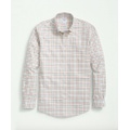 Stretch Supima Cotton Non-Iron Twill Polo Button Down Collar, Tattersall Shirt