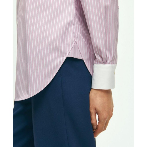 브룩스브라더스 Brooks Brothers X Thomas Mason Luxury Shirt in Cotton Dobby with Lurex