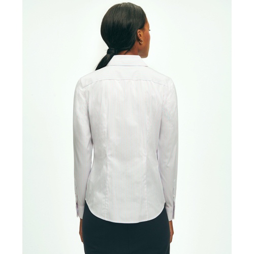 브룩스브라더스 Fitted Non-Iron Stretch Supima Cotton Dress Shirt