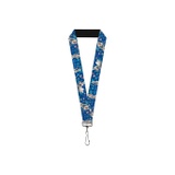 Buckle-Down Unisex-Adults Lanyard-10-Frozen Olaf Poses/Snowflakes Blues, Multicolor, One-Size