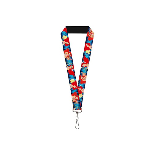  Buckle-Down Unisex-Adults Lanyard-10-The Little Mermaid Under The Sea Scenes, Multicolor, One-Size