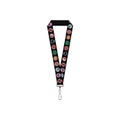 Buckle-Down 9-Avenger Icons Black/Multi Color-1 Inch Lanyard