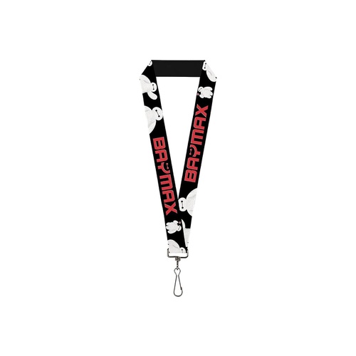  Buckle-Down Lanyard-10-Baymax Poses Black/White/red