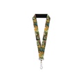 Buckle-Down Unisex-Adults Lanyard-10-Bambi & Friends Scene, Multicolor, One-Size