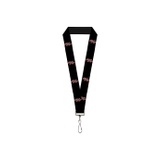 Buckle-Down Unisex-Adults Lanyard-10-Dodge Challenger R/t Emblem Repeat Black/wh, Multicolor, One-Size