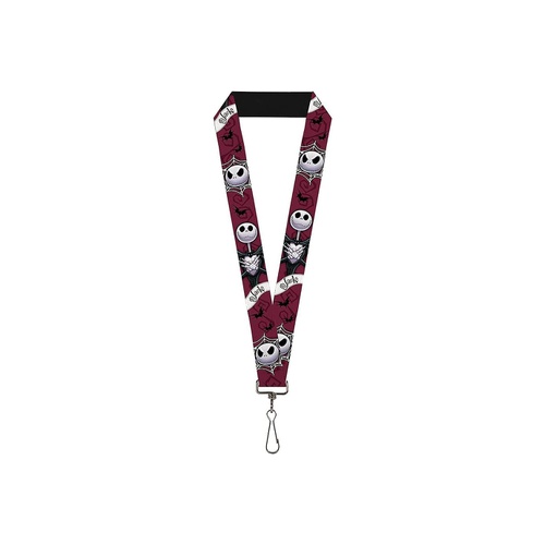  Buckle-Down Unisex adults Lanyard - 10 Nightmare Before Christmas Jack Face/Corpse Key Chain, Multicolor, One Size US