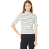 Buffalo David Bitton Ezra Mock Neck Rib Crop Top