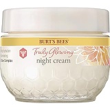 Burts Bees Truly Glowing Replenishing Night Face Cream, Moisturizer with Hydrate and Glow Complex for Normal or Combination Skin, 1.8 Fluid Ounces