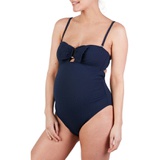 Cache Coeur Bow One-Piece Maternity Swimsuit_MARINE