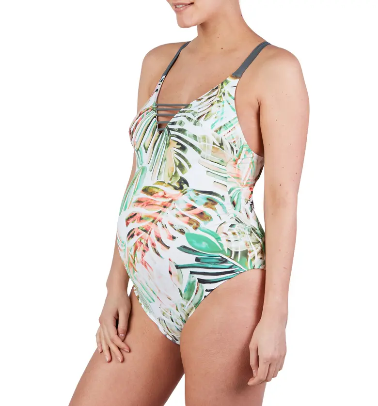 Cache Coeur Honolulu One-Piece Maternity Swimsuit_MULTICOLOR