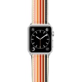 CASETiFY Retro Saffiano Faux Leather Apple Watch Strap_SILVER