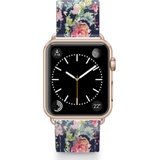 CASETiFY Keepsake Saffiano Faux Leather Apple Watch Strap_BLUE/ ROSE GOLD
