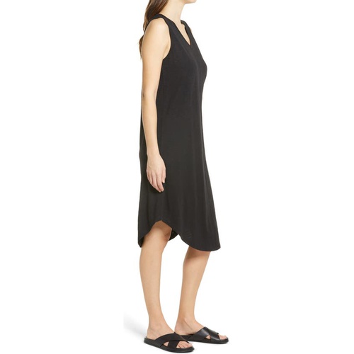  Caslon Shirttail Tank Dress_BLACK